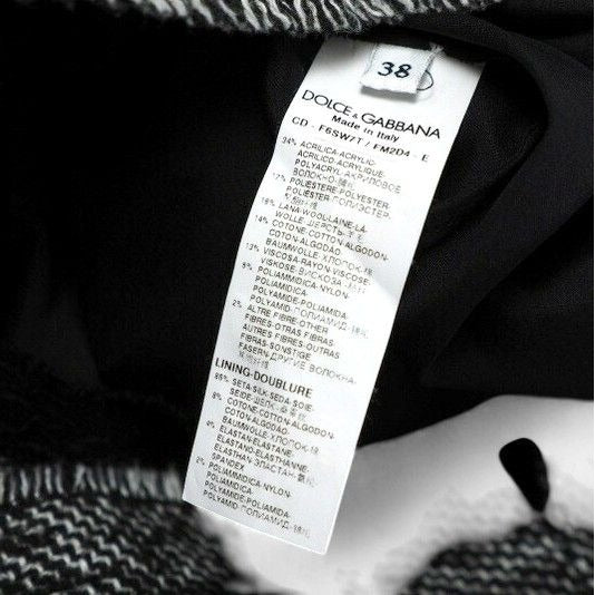 Dolce & Gabbana Dress 38 Lace Tweed Sleeveless Midi Black — view 5