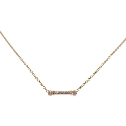 Tiffany & Co Fleur De Lis Ski Bar Necklace 18K Yellow