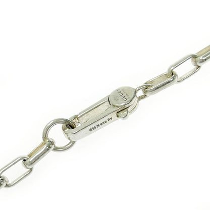 Gucci Silver Interlocking G Necklace 22.6g 925 Engraved 365424 Necklace