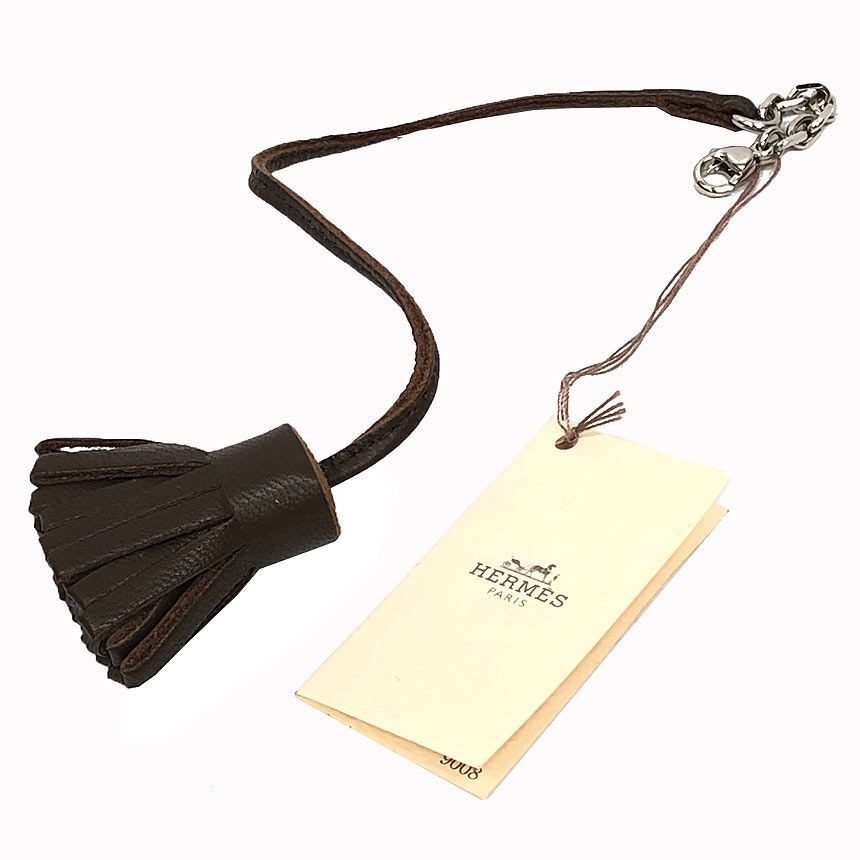 Hermes Carmenchita Pom 20 Brown Bookmark Bookmarker New