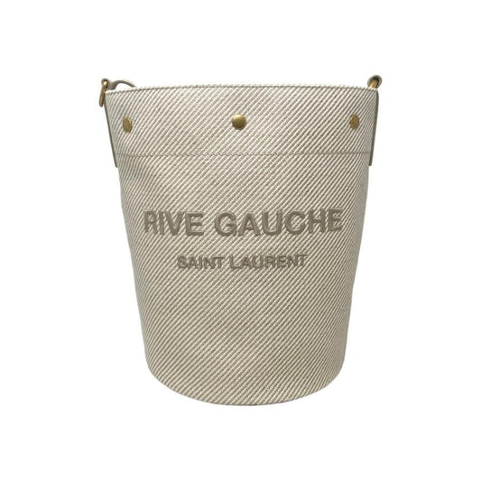 Saint Laurent Shoulder Bag Rive Gauche Bucket Bag 669299faae6 Beige Gold