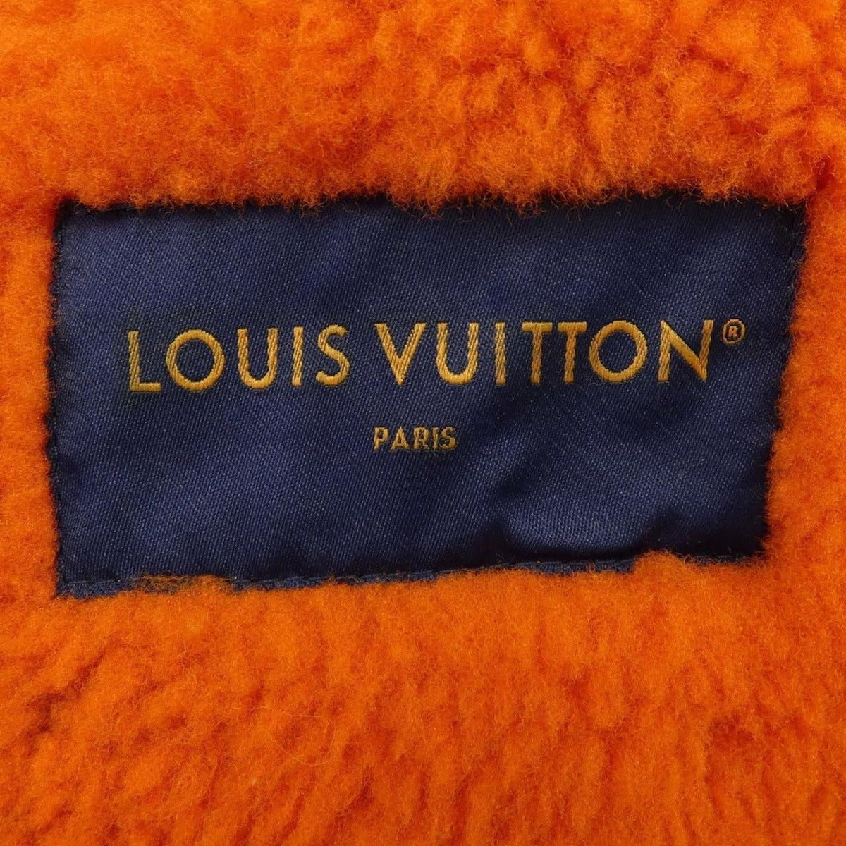 Louis Vuitton Shearling Carre Jacket Mouton Brown Orange — view 4