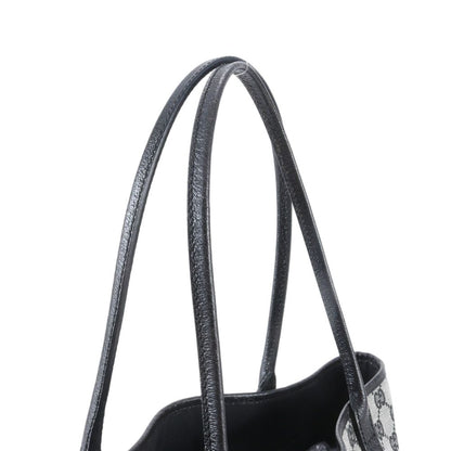 Gucci GG Canvas Leather Tote Shoulder Black — view 2