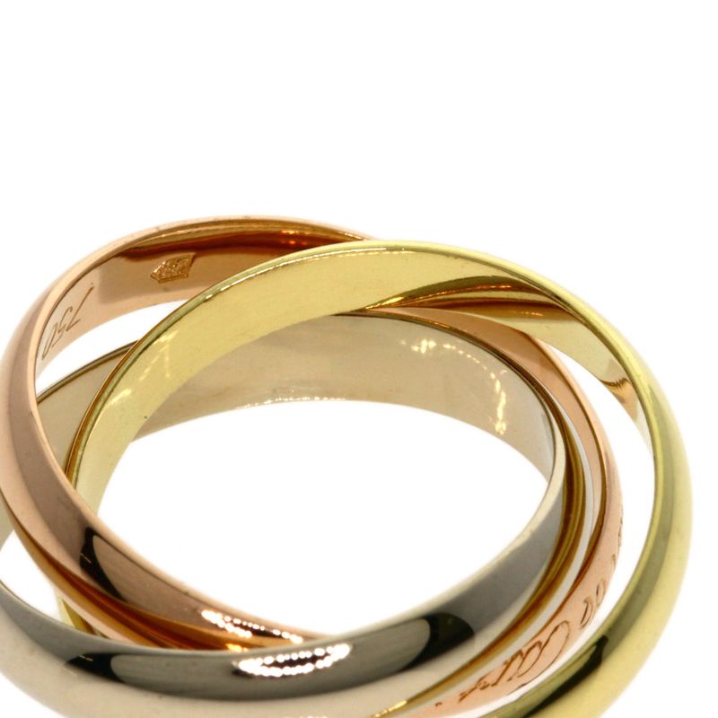 Cartier Trinity #51 Ring 18K Yellow Gold 18K White Gold 18K Pink Gold Ladies