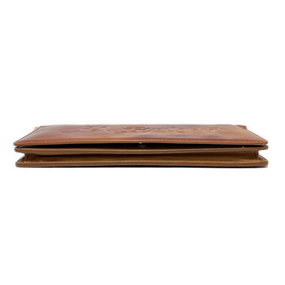 Bvlgari Sotirio Bulgari Brown Leather Clutch Bag