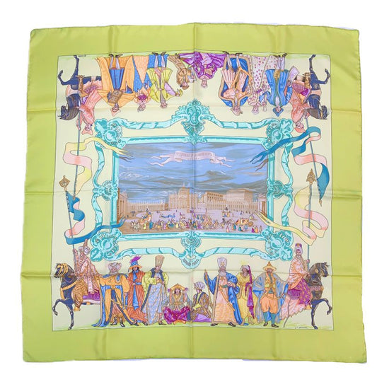 Hermes Carre 90 Silk Scarf Bandana Turqveries EN L'honneur DE MHT Turkish March