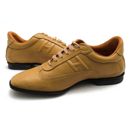Hermes Shoes Sneakers Low Cut Women Leather Beige Quick — view 3