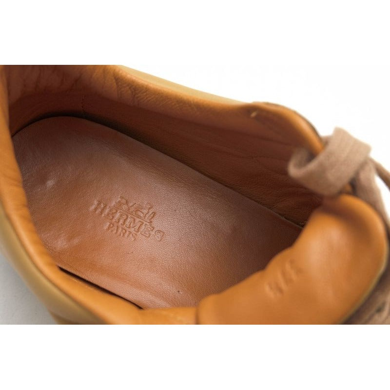 Hermes Shoes Sneakers Low Cut Women Leather Beige Quick — view 8