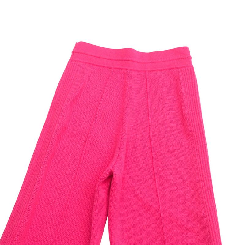 2022awLouis Vuitton Pants Size XS Cashmere X Cotton Knit Pants Zip Slit