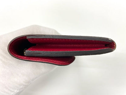 Louis Vuitton Damier Portefeuille Emilie Zipper Long Wallet N63544 Ebène Brown