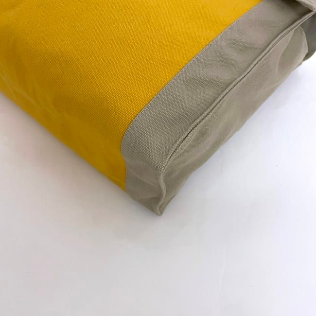 Hermes Clutch Bag Tapidocel Yellow Beige Excellent Condition Cotton