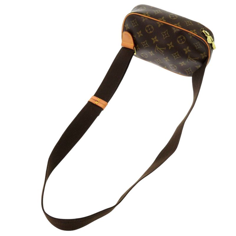 Louis Vuitton Pochette Gange Monogram M51870 Brown Body Bag LV 0574 Louis