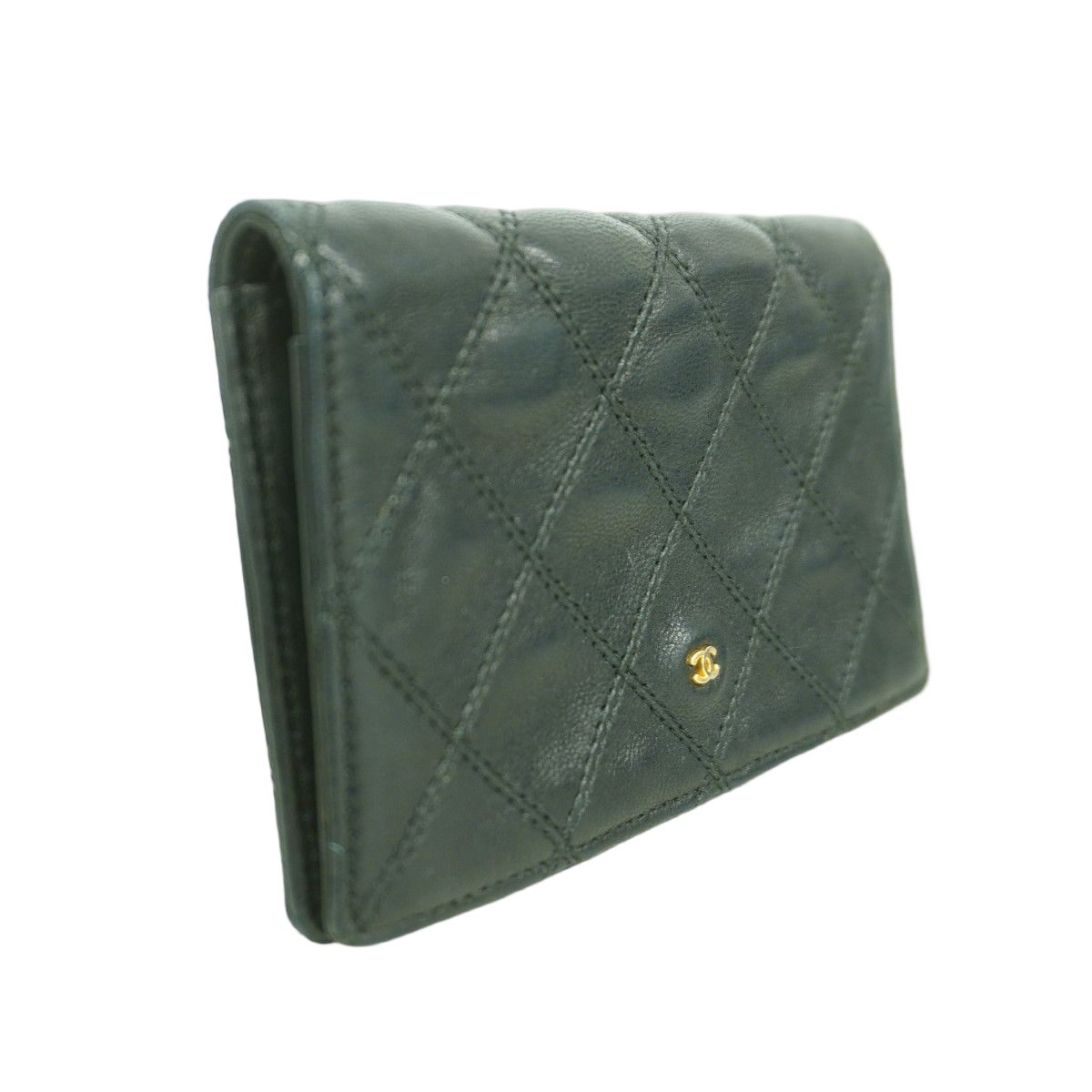 Chanel Coin Case Bicolor Leather Black Gold — view 2