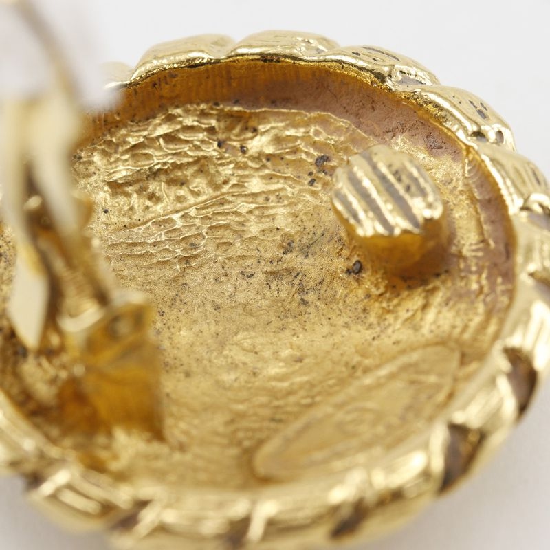 Chanel Coco Mark Vintage Gold Plated Ladies 23.0g Earring