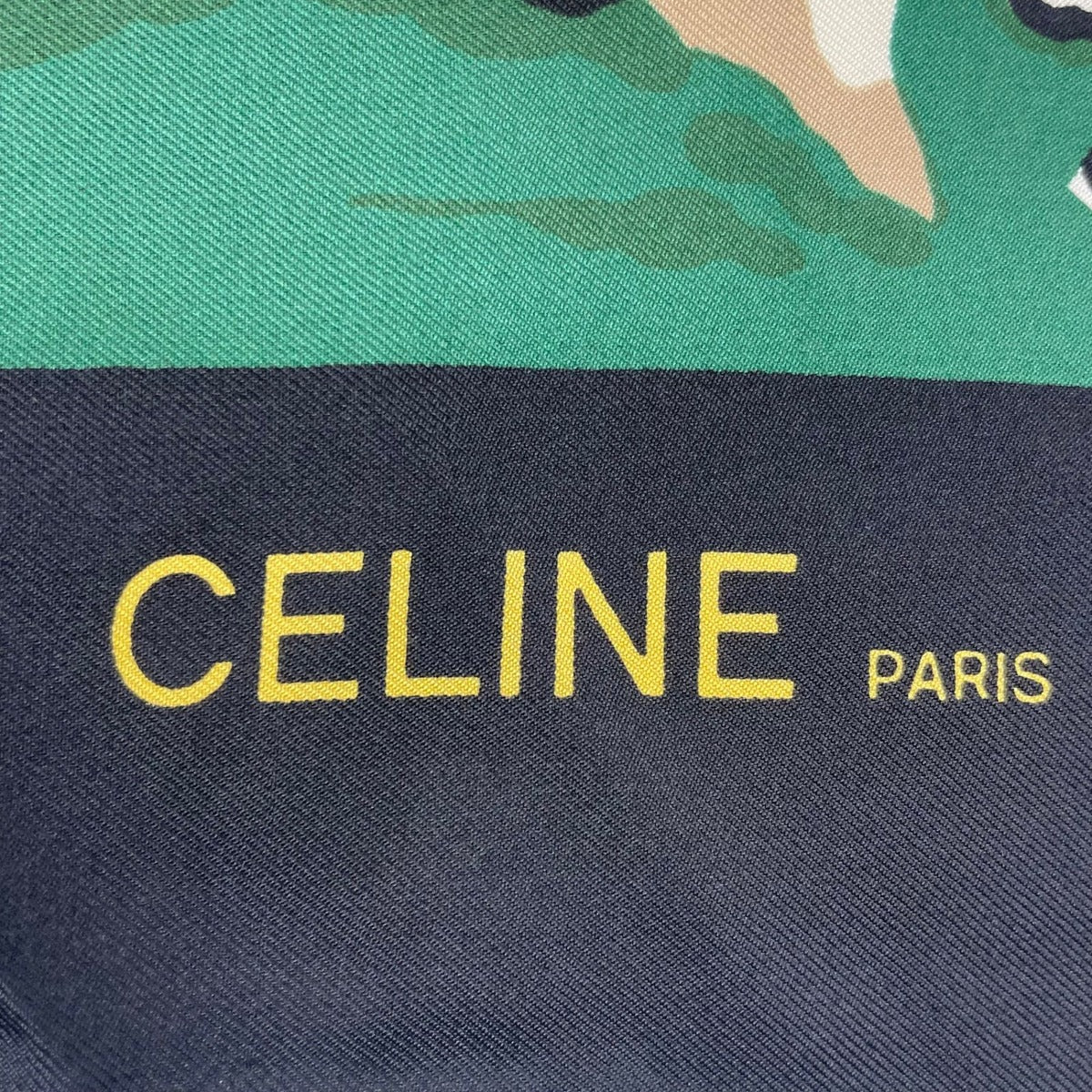 Celine Scarf Silk Snow Scenery Hotel Ski Carriage Multicolor — view 6