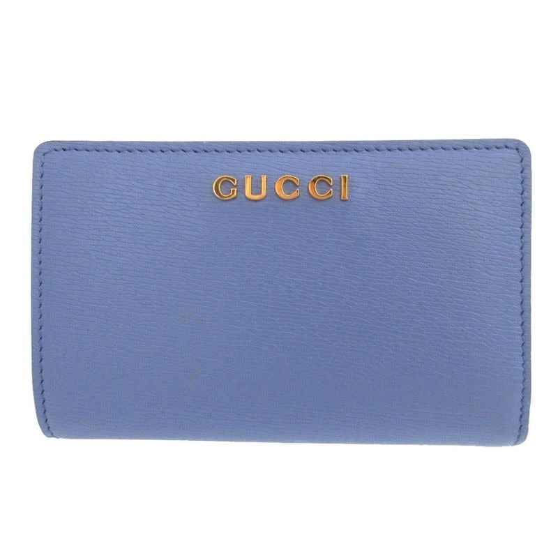 Gucci Leather Purple Bifold Wallet 0558
