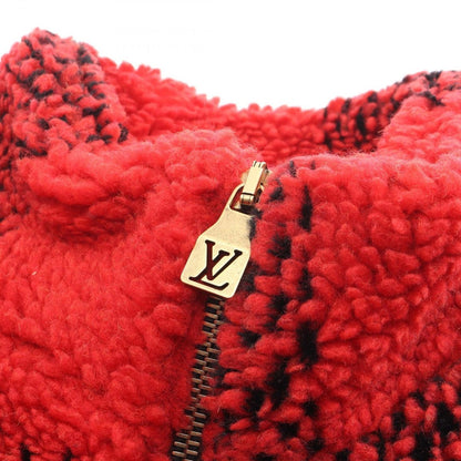 Louis Vuitton Jacket Damier Fleece Wool Red Black — view 8