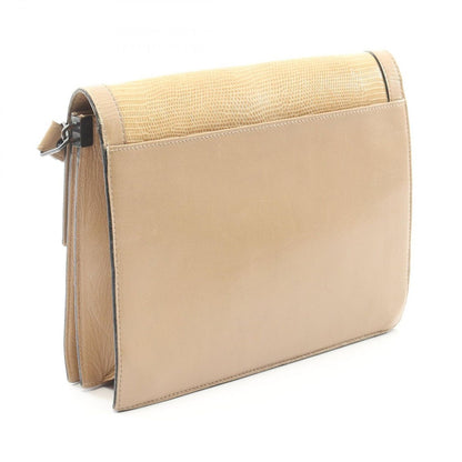 Saint Laurent Yves Shoulder Bag Cassandra Beige Exotic Cles Leather — view 2