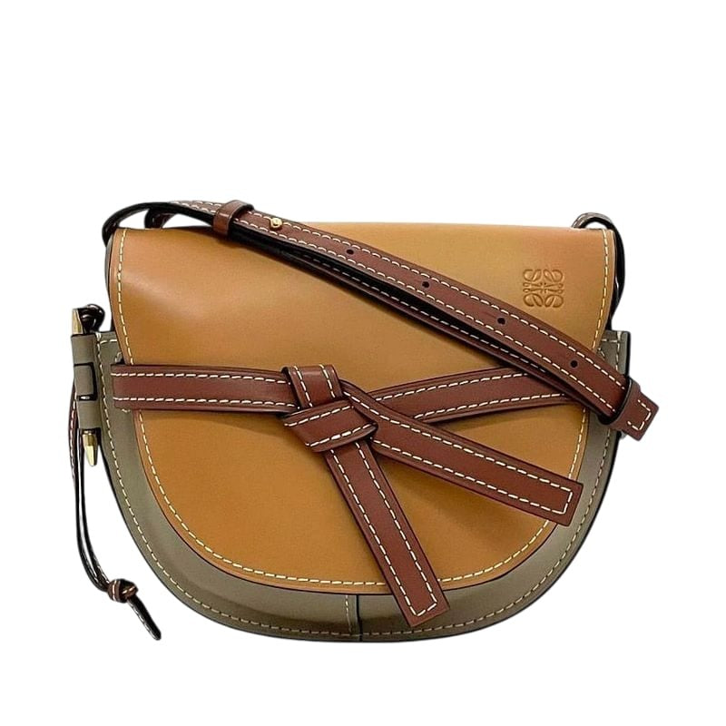 Loewe Shoulder Bag Brown Beige Gate 321.54 T20
