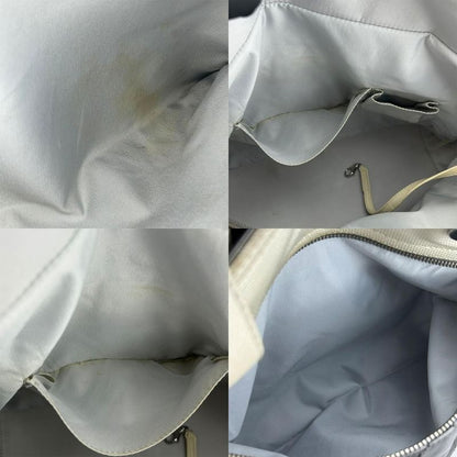 Chanel Tote Bag Paris Biarritz GM Coated Canvas Silver Ivory Silver Hardware