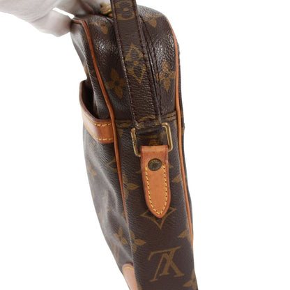 Louis Vuitton Danube Monogram Leather Brown Shoulder Bag Gold — view 12