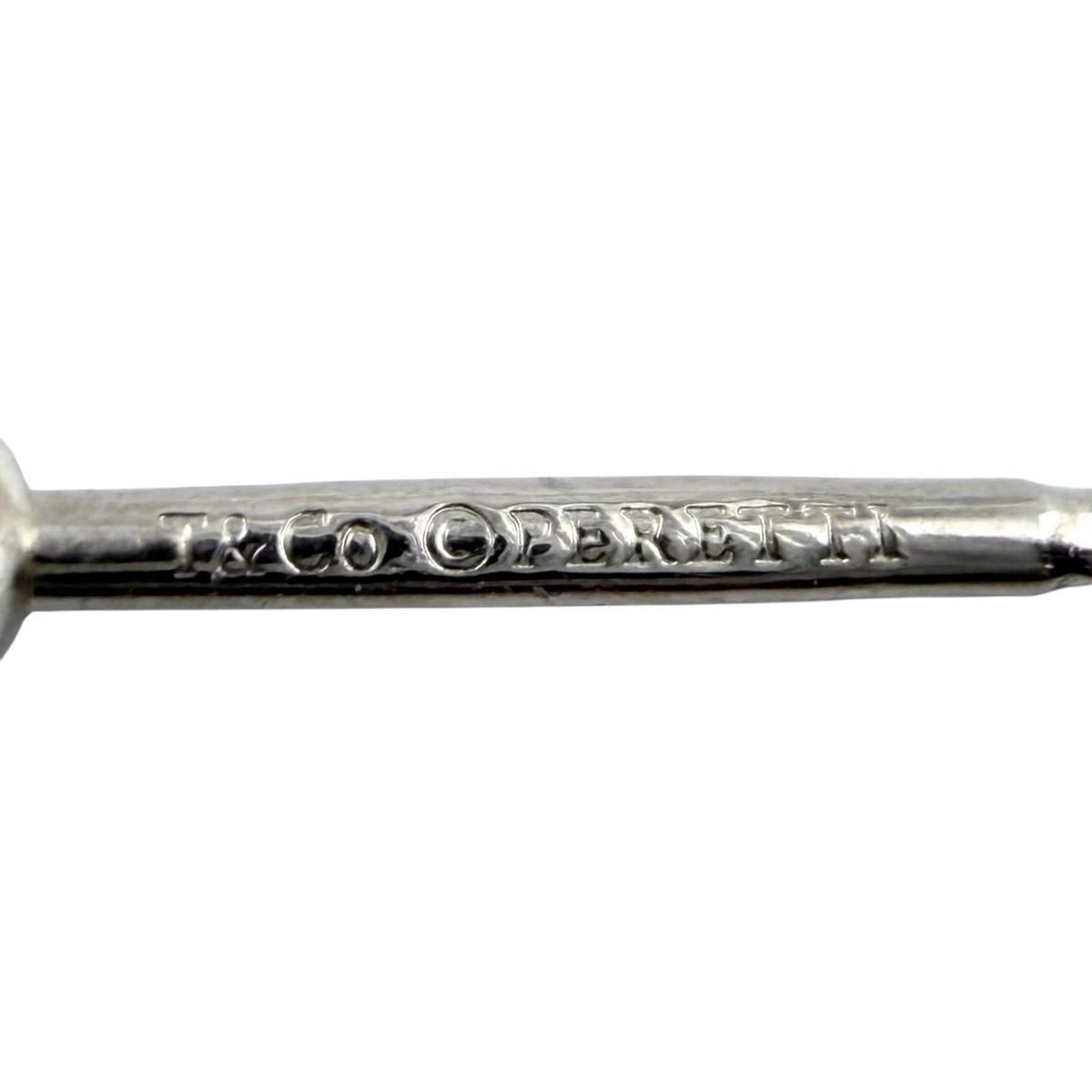 Tiffany & Co Elsa Peretti by the Yard Diamond Frame Diameter Earrings Silver — view 7