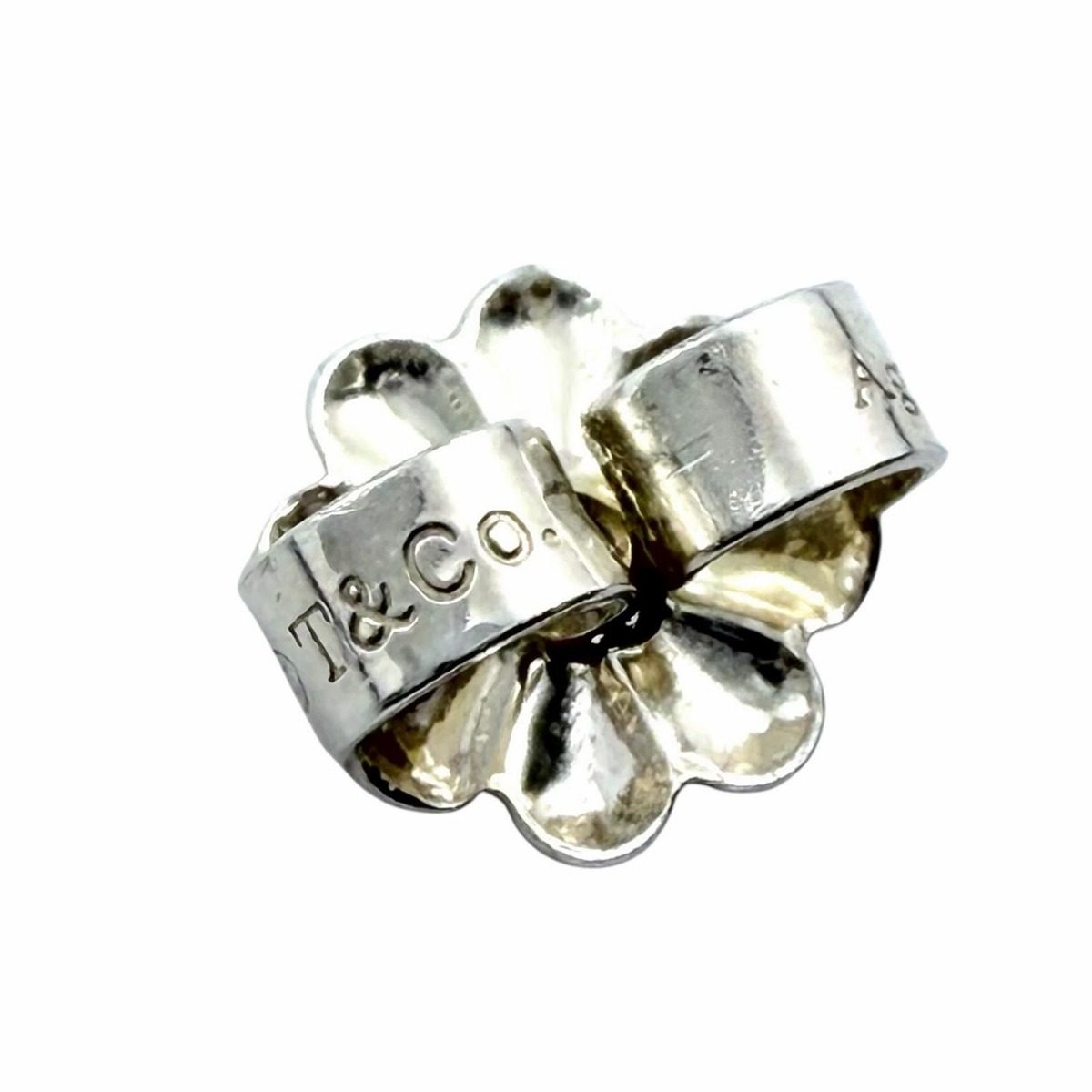 Tiffany & Co Elsa Peretti by the Yard Diamond Frame Diameter Earrings Silver — view 9