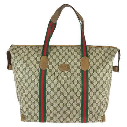 Gucci Vintage Sherry Line Beige Brown GG Supreme Canvas