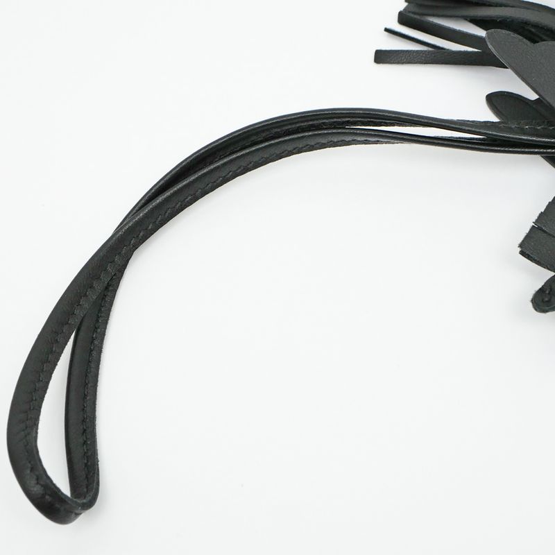 Hermes Pegasus PM So-black B Engraved Bag Charm Leather Accessories