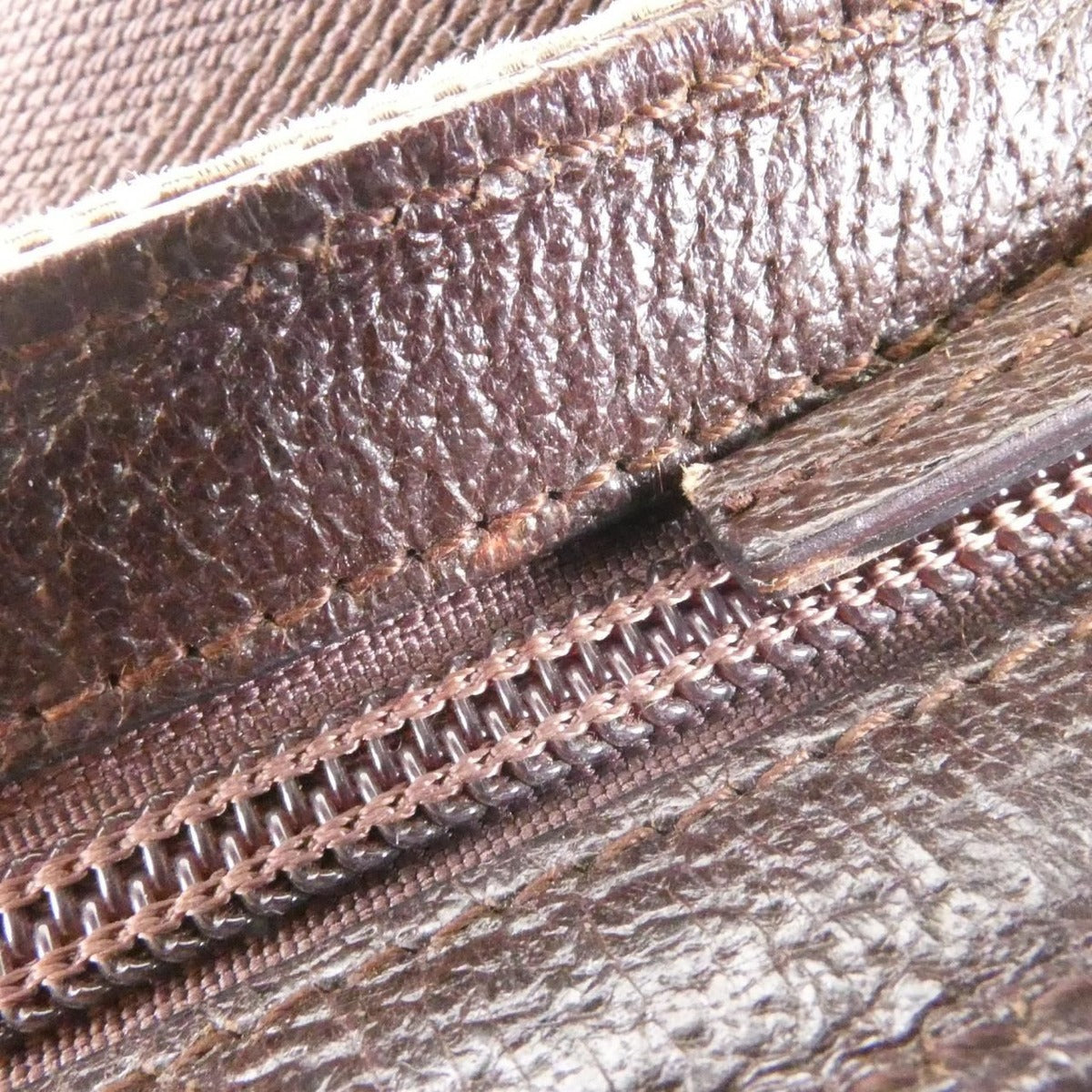 Gucci Pouch Canvas Brown — view 6