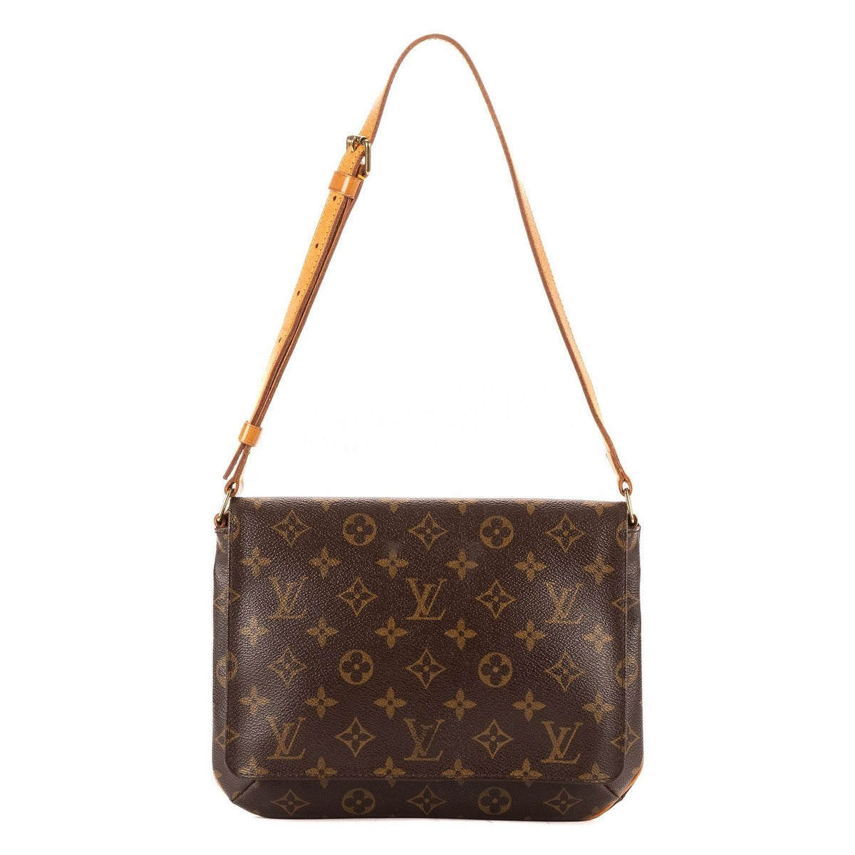 Louis Vuitton Musette Tango Brown Monogram Canvas Shoulder Bag