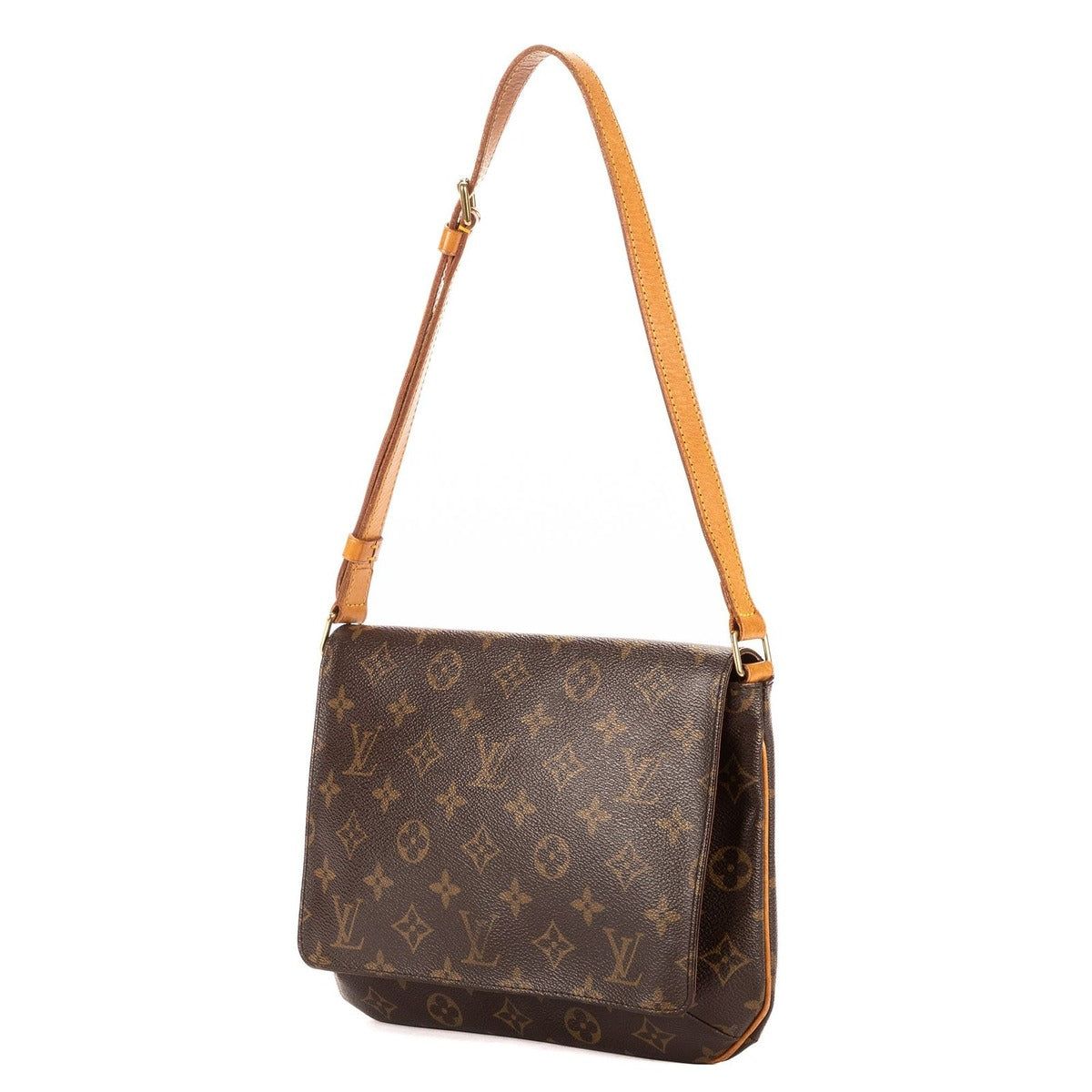 Louis Vuitton Musette Tango Brown Monogram Canvas Shoulder Bag — view 2