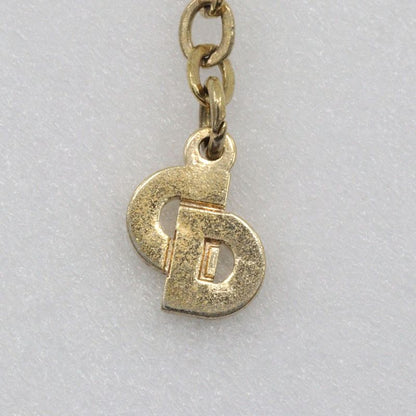 [dior] Christian Dior 3P Vintage Gold Plated And Rhinestone Ladies 4.5g Necklace
