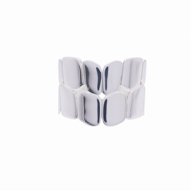 Hermes Niloticus Eclat Silver 925 Bangle Bracelet Accessory 1724hermes Ladies