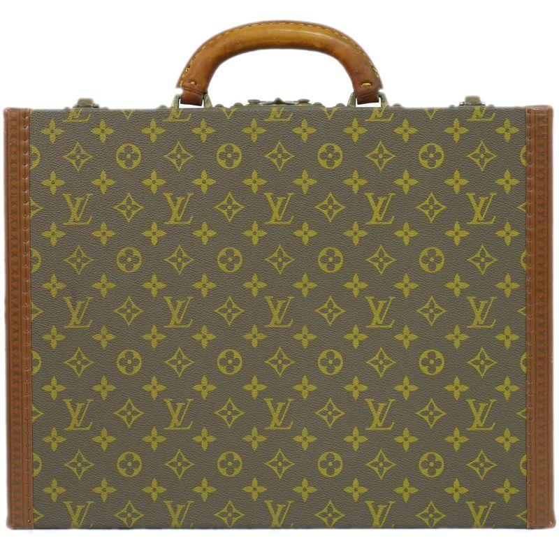 Authentic Louis Vuitton LV Cotteville 45 Monogram Trunk Travel Bag Handbag