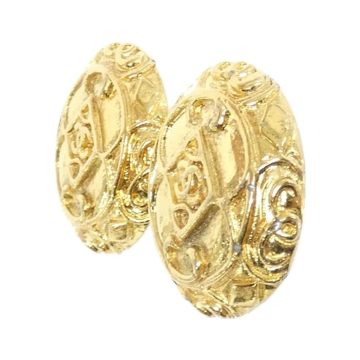 Chanel Vintage Earrings Gold — view 2
