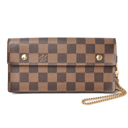 Louis Vuitton Wallet Chain Long Portefeuille Accordeion Damier