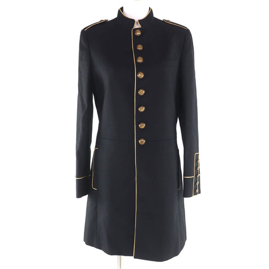 Saint Laurent Paris Lining Silk Hedi Slimane Era Wool Coat Napoleon