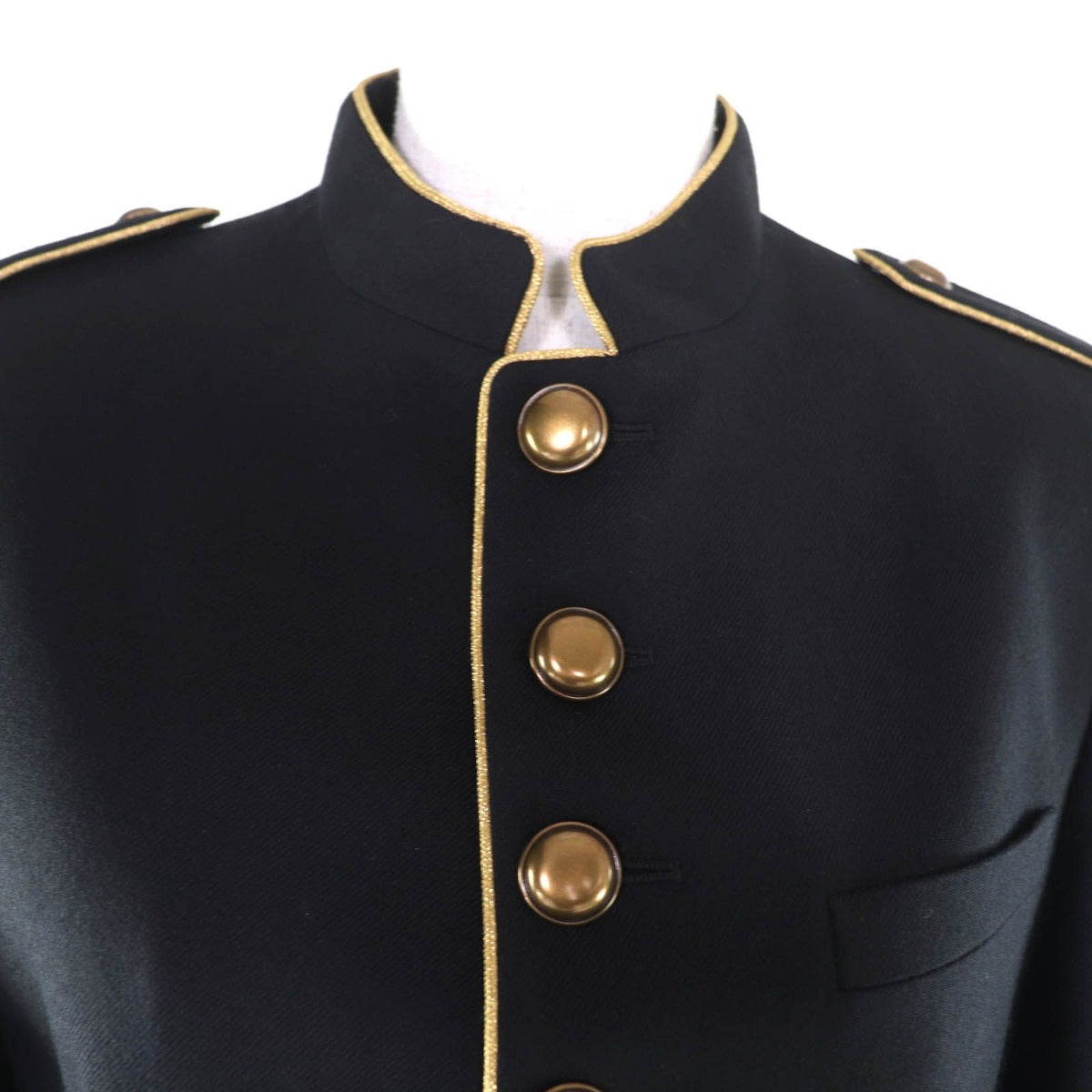 Saint Laurent Paris Lining Silk Hedi Slimane Era Wool Coat Napoleon — view 4