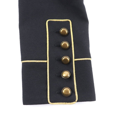 Saint Laurent Paris Lining Silk Hedi Slimane Era Wool Coat Napoleon — view 6