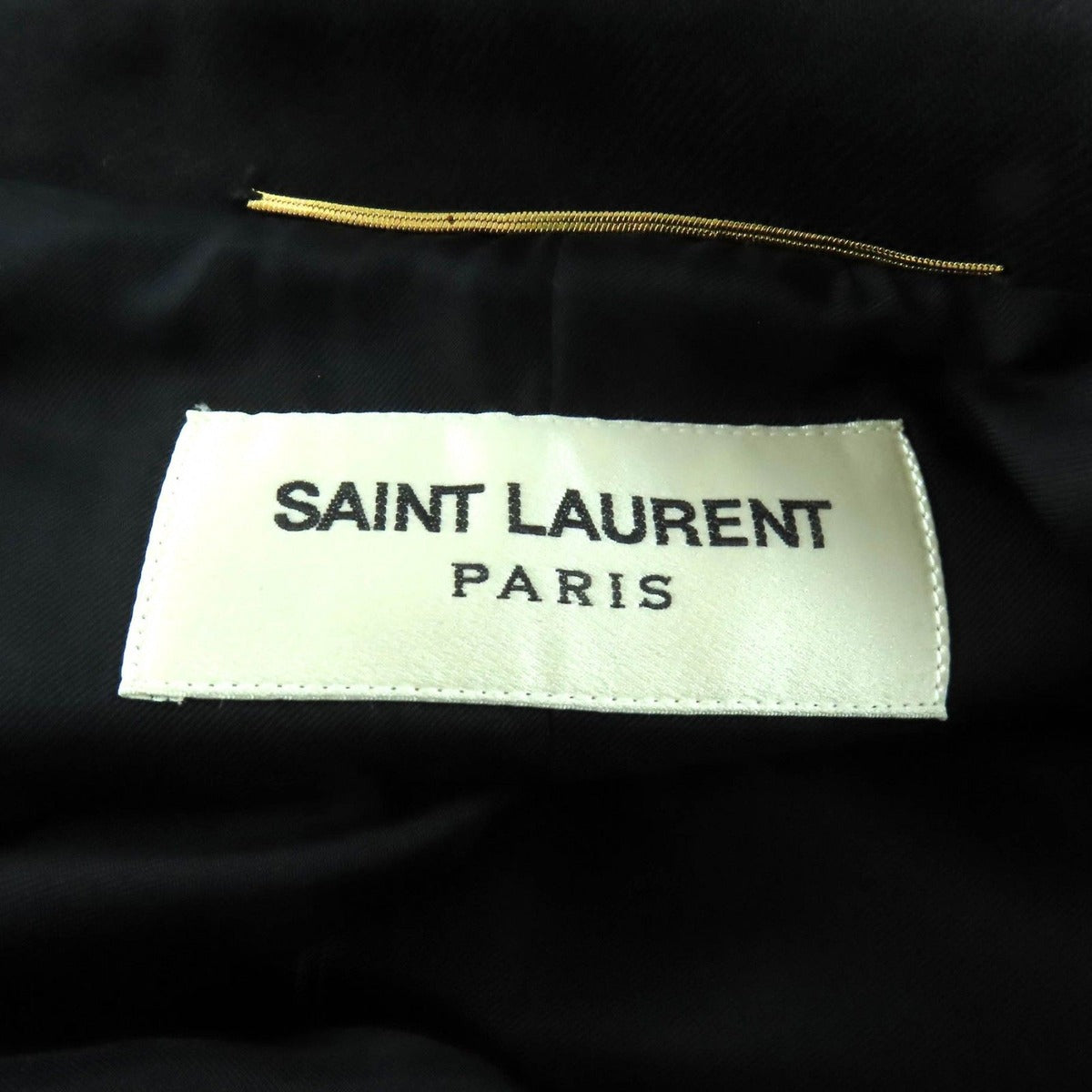 Saint Laurent Paris Lining Silk Hedi Slimane Era Wool Coat Napoleon — view 7