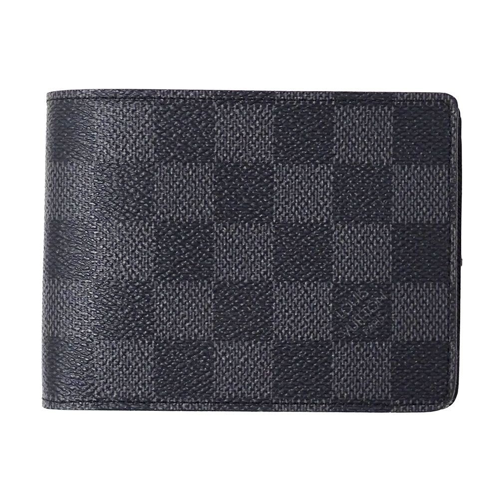 Louis Vuitton Wallet Damier Graphite Bifold Portefeuille Multiple Card Case