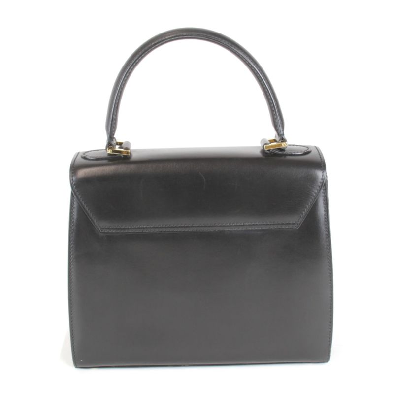 Celine Handbag Leather Black