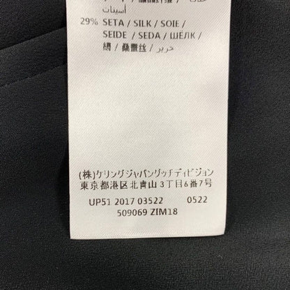 Gucci Outer Coat Jacket Taiga Button Tweed Black