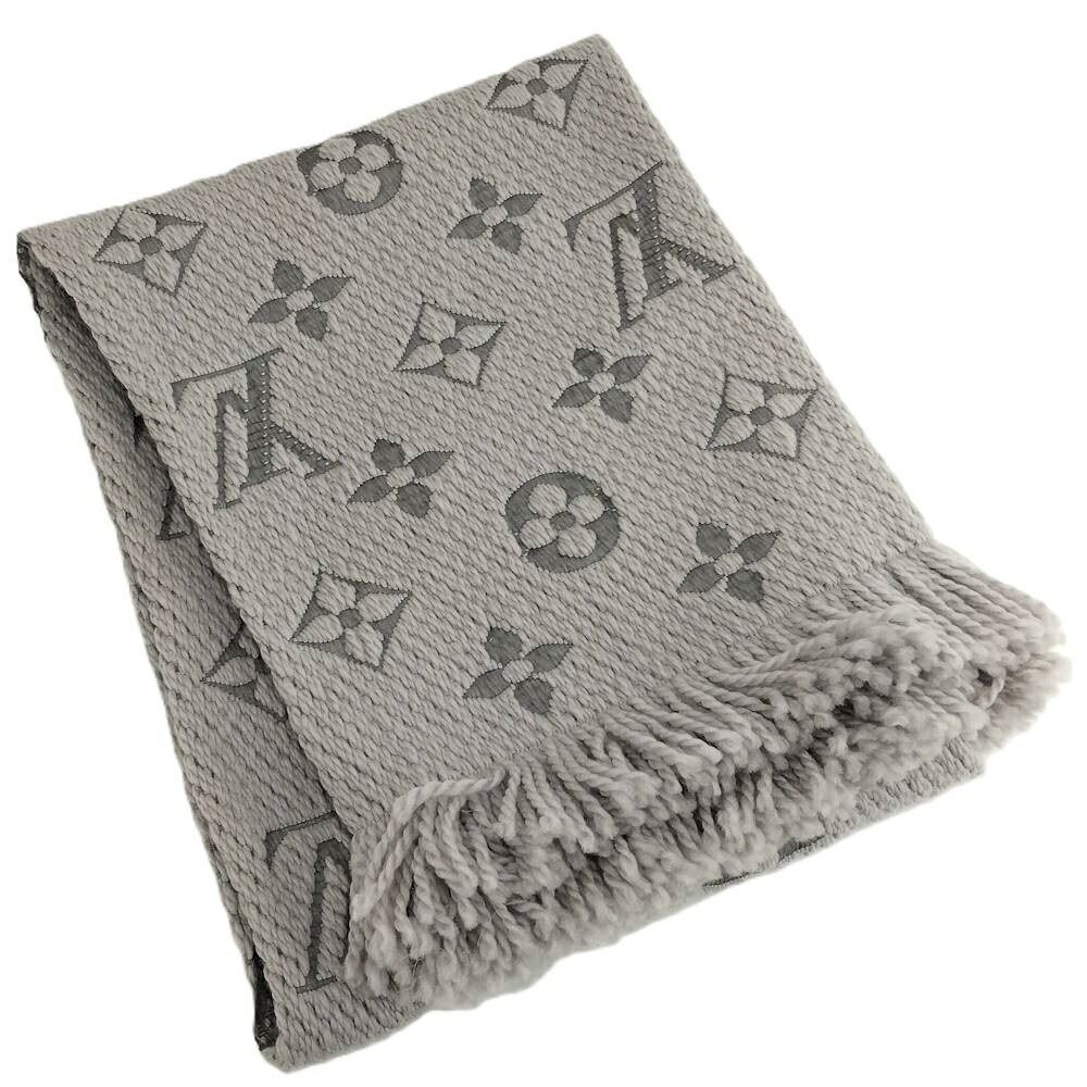 Louis Vuitton Echarpe Logo Mania Scarf Monogram Wool Silk