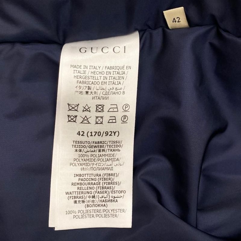 Gucci Down Jacket GG Parachute Nylon Padded Jacket 663279 42 Size Beige