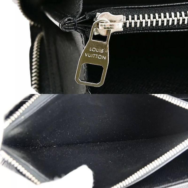 Louis Vuitton Zippy Organizer Damier Graphite Long Wallet N63077 81bs093