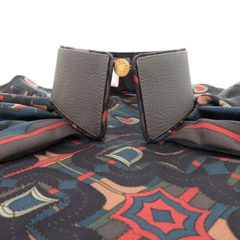 Hermes Poutierache Silk Cowhide Gray Other Fashion Goods 0773 Hermes