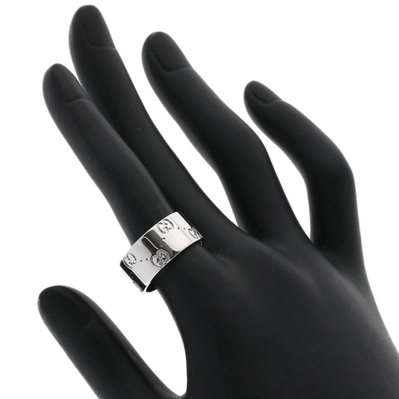 Gucci Icon Wide #15 Ring - 18K White Gold Ladies