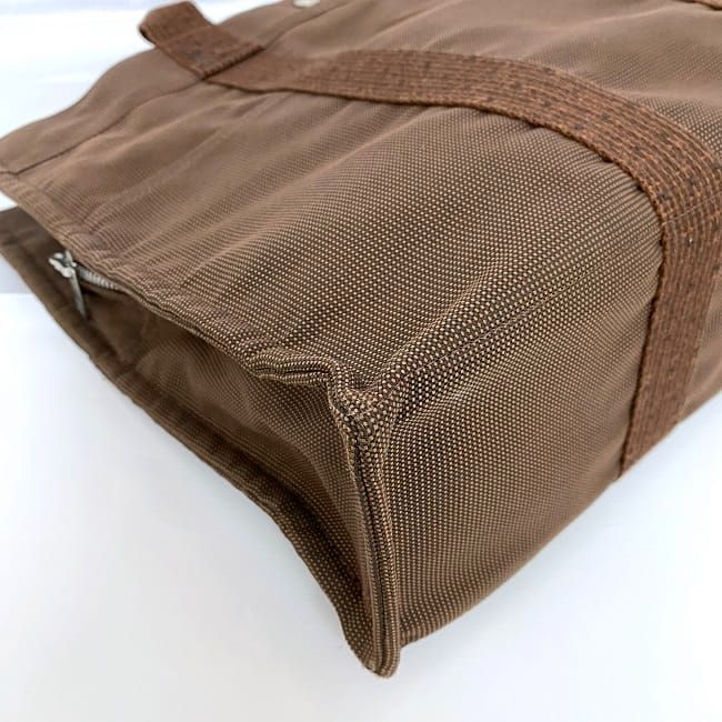 Hermes Tote Bag Tote MM Brown Her Line Excellent Condition